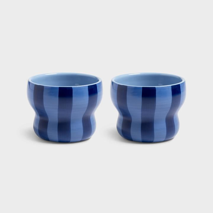 Klevering Mug circus large blue set of 2