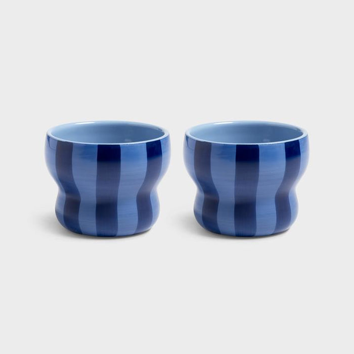 Klevering Mug circus large blue set of 2