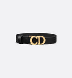 Dior C'est Dior Belt  Black Smooth Calfskin, 20 MM