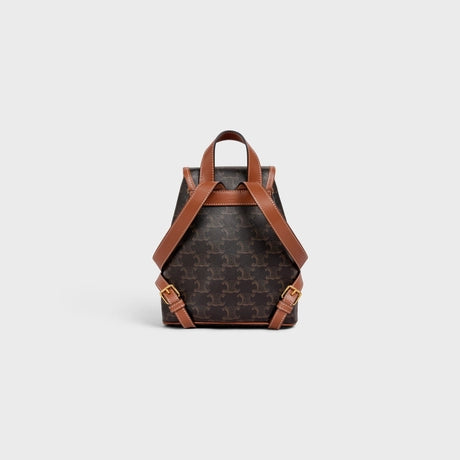 Celine MINI BACKPACK FOLCO IN TRIOMPHE CANVAS AND CALFSKIN