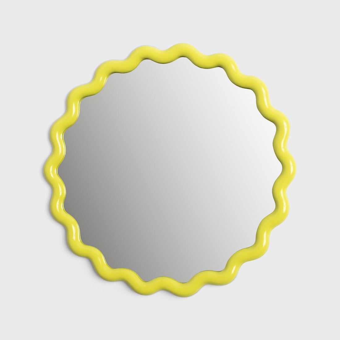 Klevering Mirror zigzag yellow