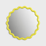 Klevering Mirror zigzag yellow