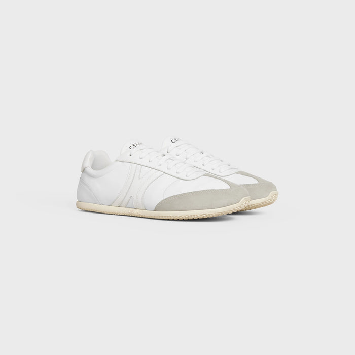 CELINE JOGGER LOW LACE-UP SNEAKER IN CALFSKIN & SUEDE CALFSKIN