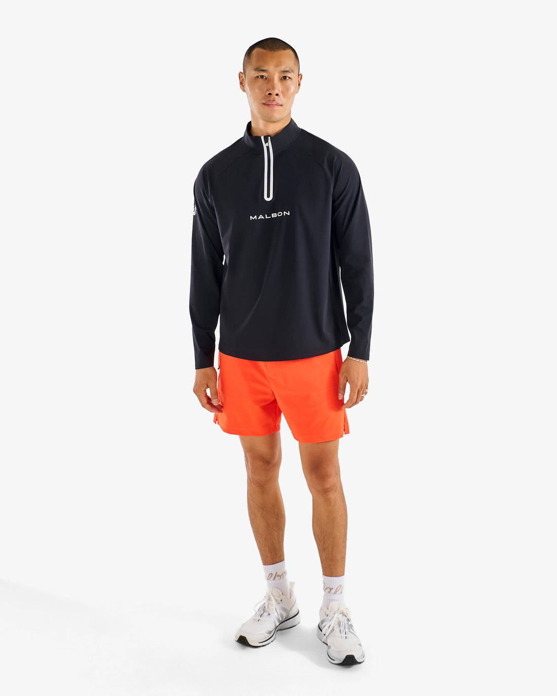 Malbon PERFORMANCE RAGLAN QUARTER ZIP