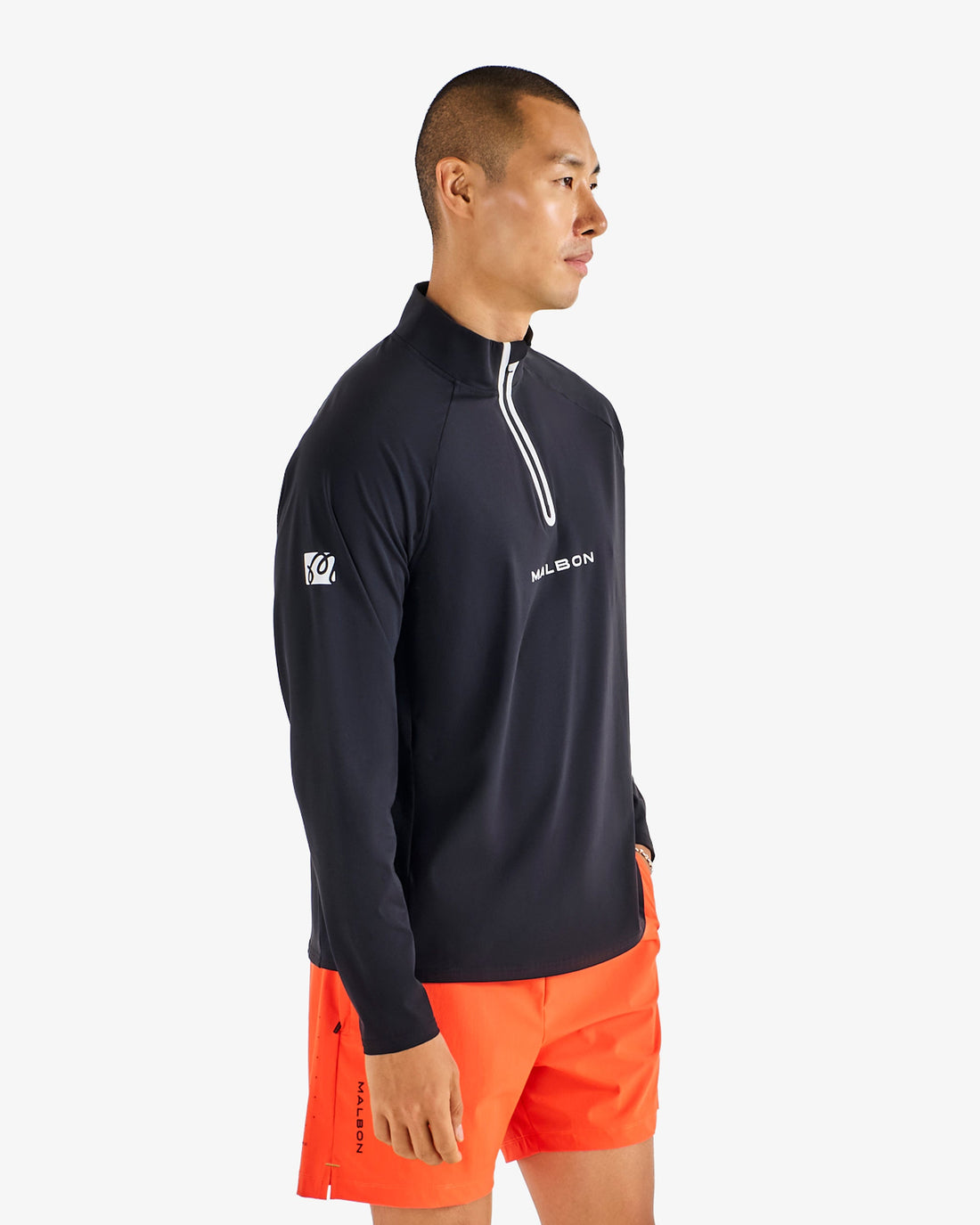 Malbon PERFORMANCE RAGLAN QUARTER ZIP