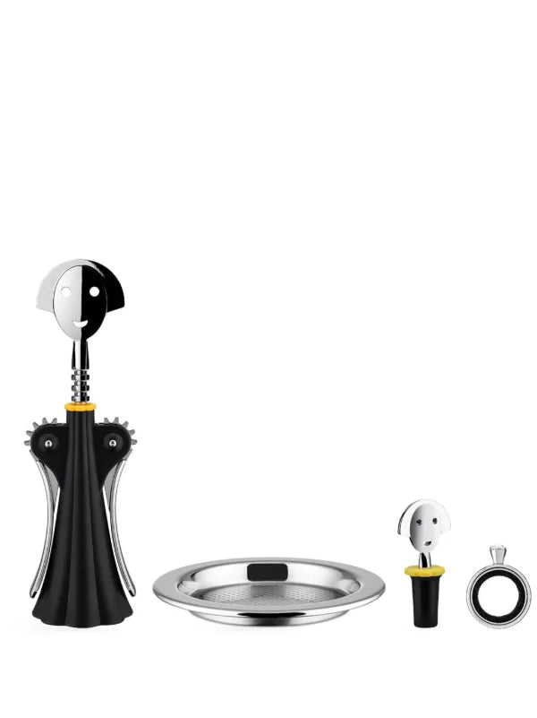 Alessi Gam01 stainless steel wine set