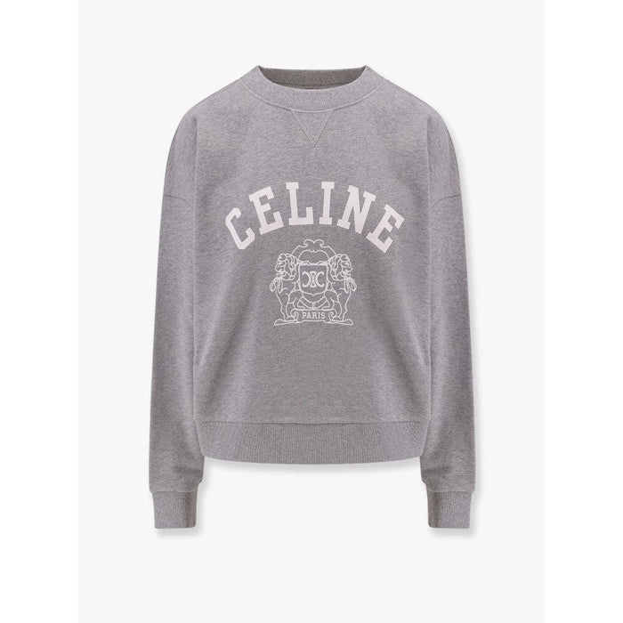 Celine BLASON OVERSIZE SWEATSHIRT IN COTTON FLEECE