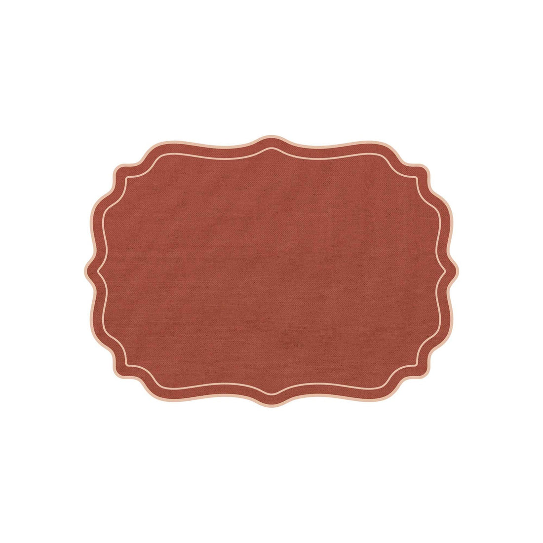 Plumeria Placemat scalloped frames