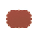Plumeria Placemat scalloped frames