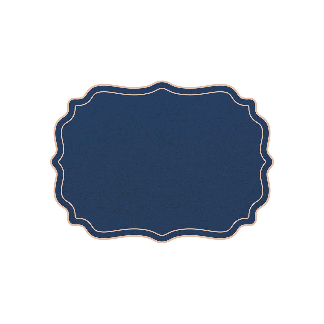 Plumeria Placemat scalloped frames