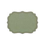 Plumeria Placemat scalloped frames