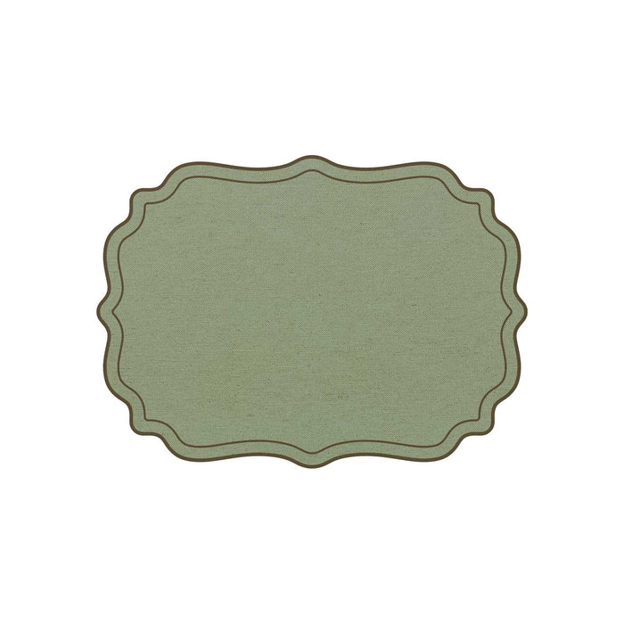 Plumeria Placemat scalloped frames