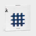Klevering Trivet grid blue