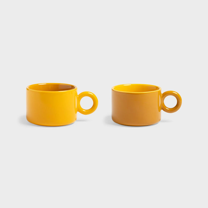 Klevering Mug chiquito ocher set of 2