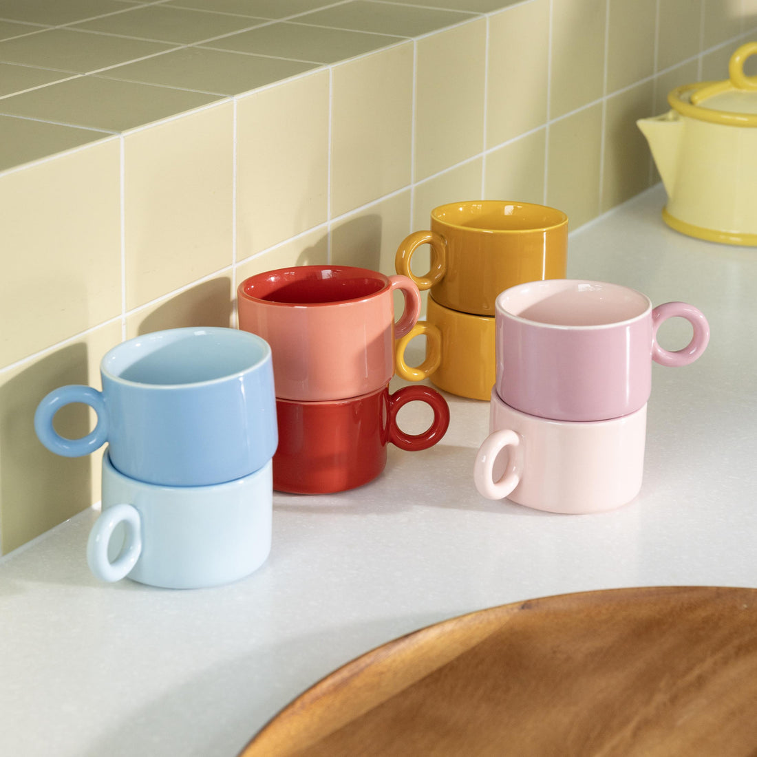 Klevering Mug chiquito ocher set of 2