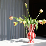 Klevering Vase rhombic red