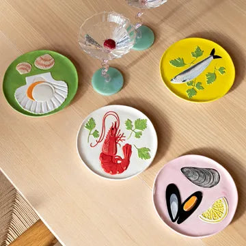Klevering Plate de la mer set of 4