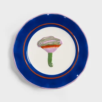 Klevering Plate magic mushroom set of 4