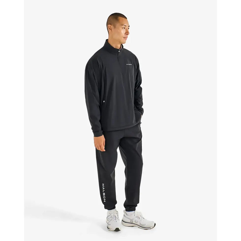 Malbon MALBON PERFORMANCE QZ SHELL PULLOVER - BLACK