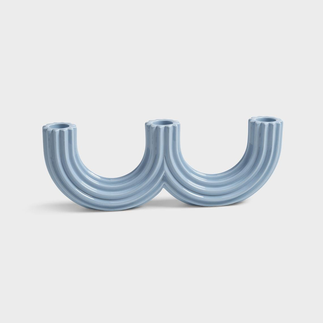 Klevering Candle holder churros light blue