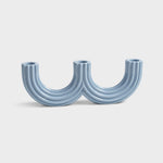 Klevering Candle holder churros light blue