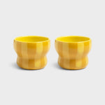 Klevering Mug circus large yellow set of 2