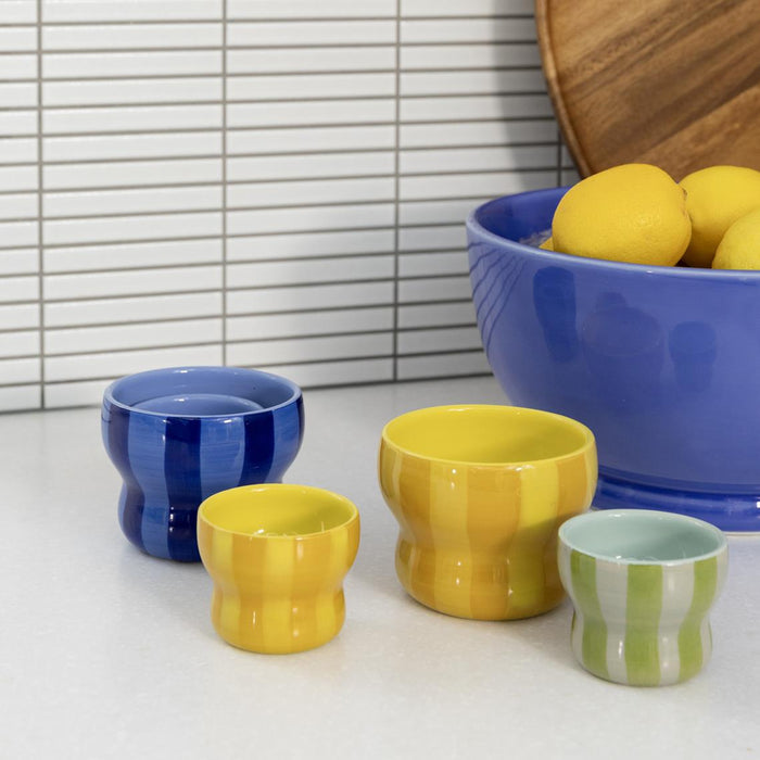 Klevering Mug circus large yellow set of 2