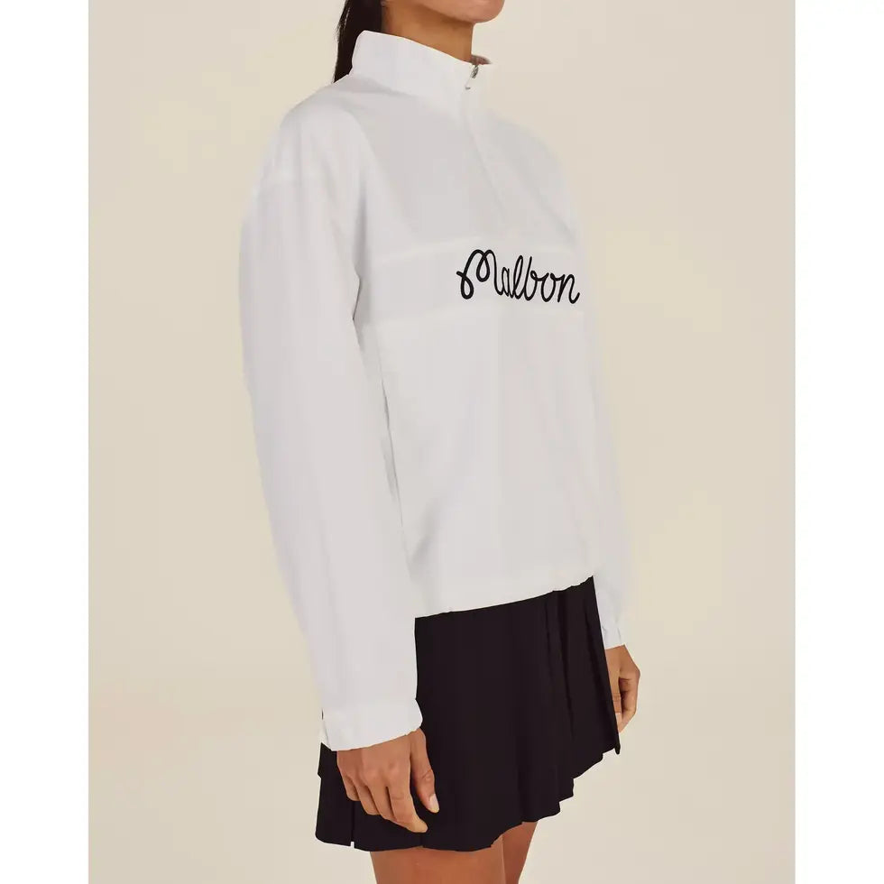 Malbon CROSSCOURT WINDBREAKER - WHITE