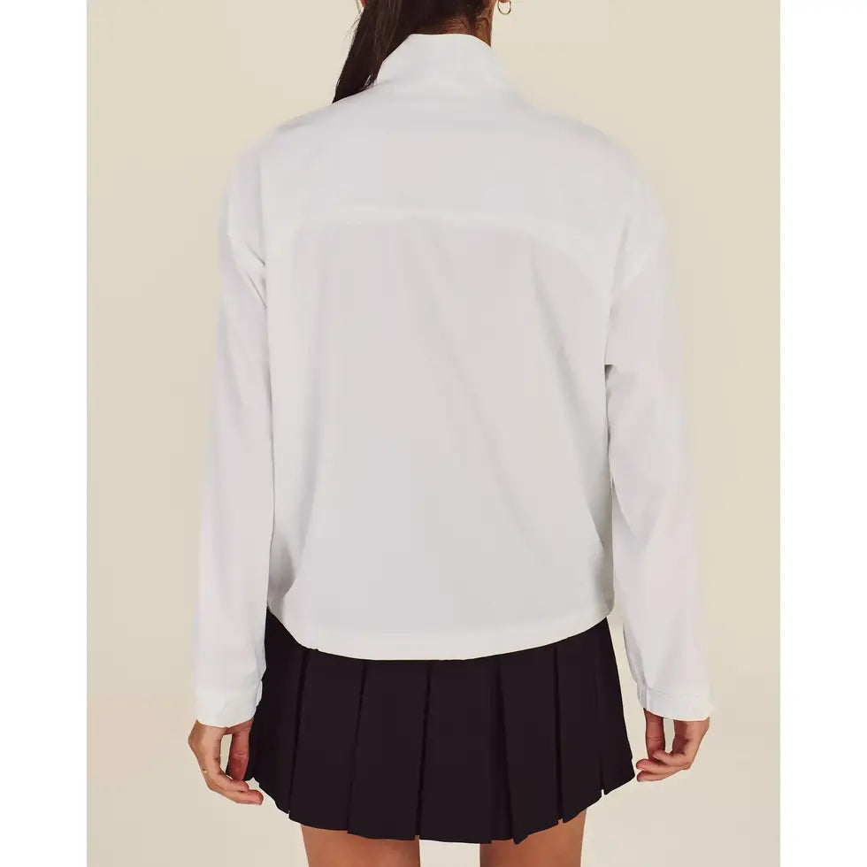 Malbon CROSSCOURT WINDBREAKER - WHITE