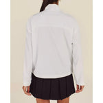 Malbon CROSSCOURT WINDBREAKER - WHITE