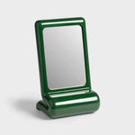 Klevering Mirror vanity whip green