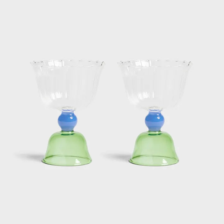 Klevering Glass tulip set of 2