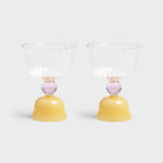 Klevering Glass tulip set of 2