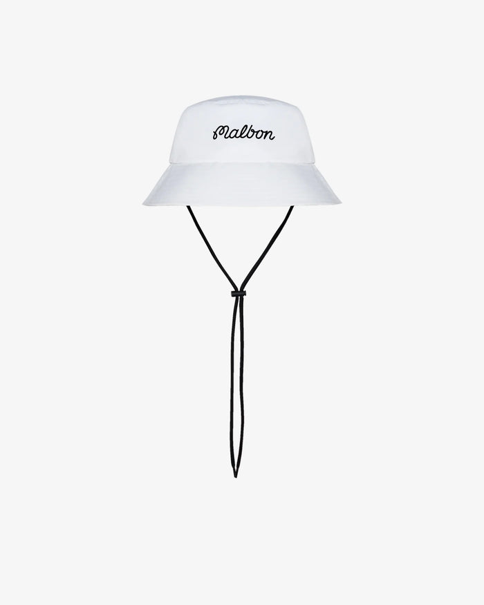 MALBON BUCKET HAT - WHITE
