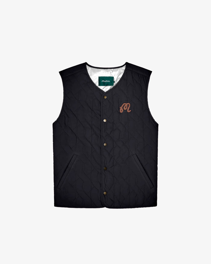 Malbon VINCENZO VEST - BLACK ONYX