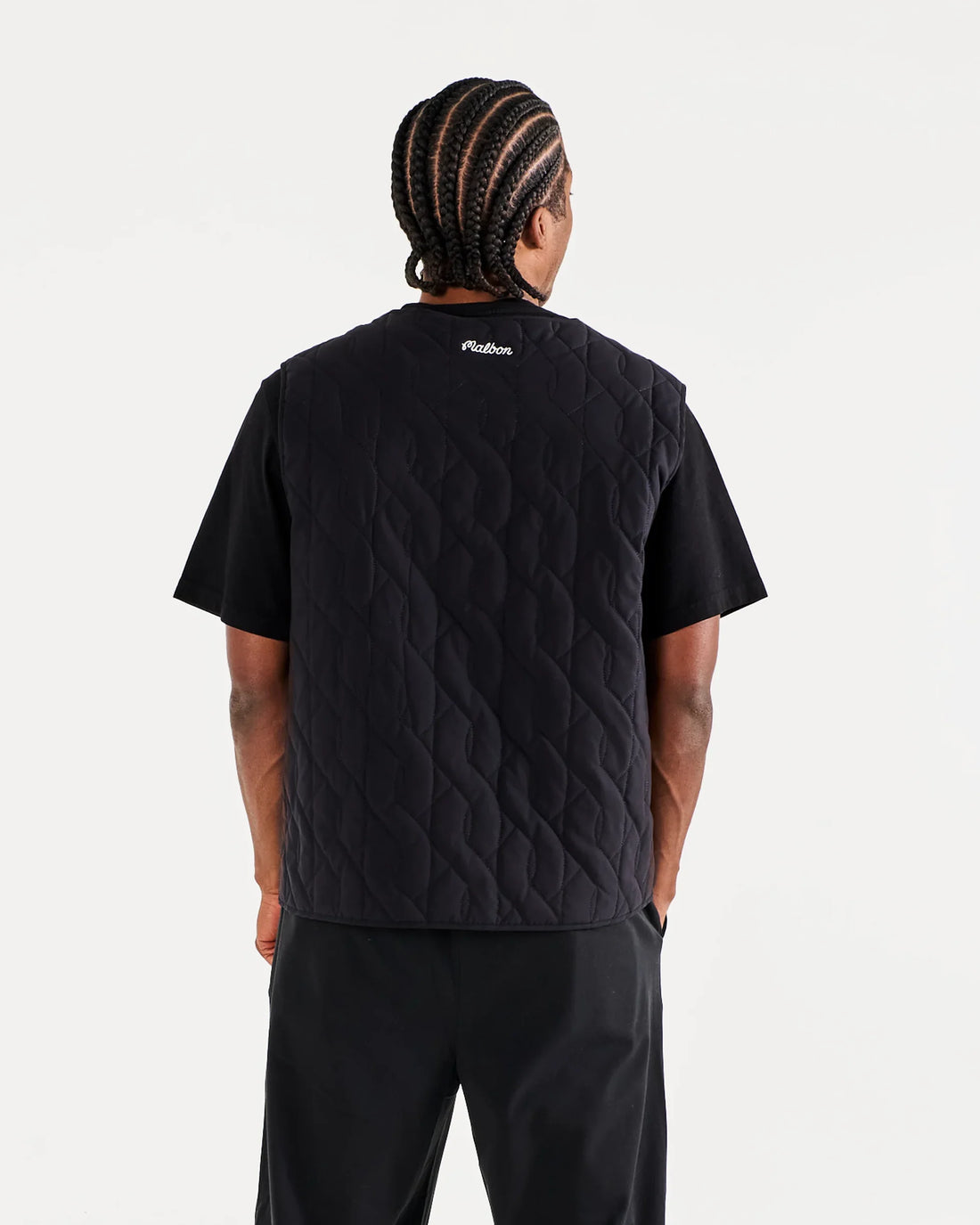 Malbon VINCENZO VEST - BLACK ONYX