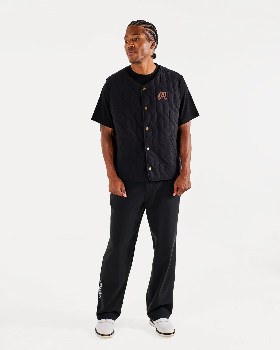 Malbon VINCENZO VEST - BLACK ONYX