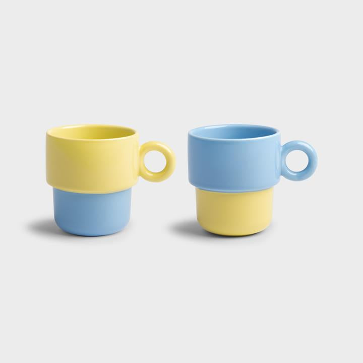 Klevering Mug chiquito red large set of 2