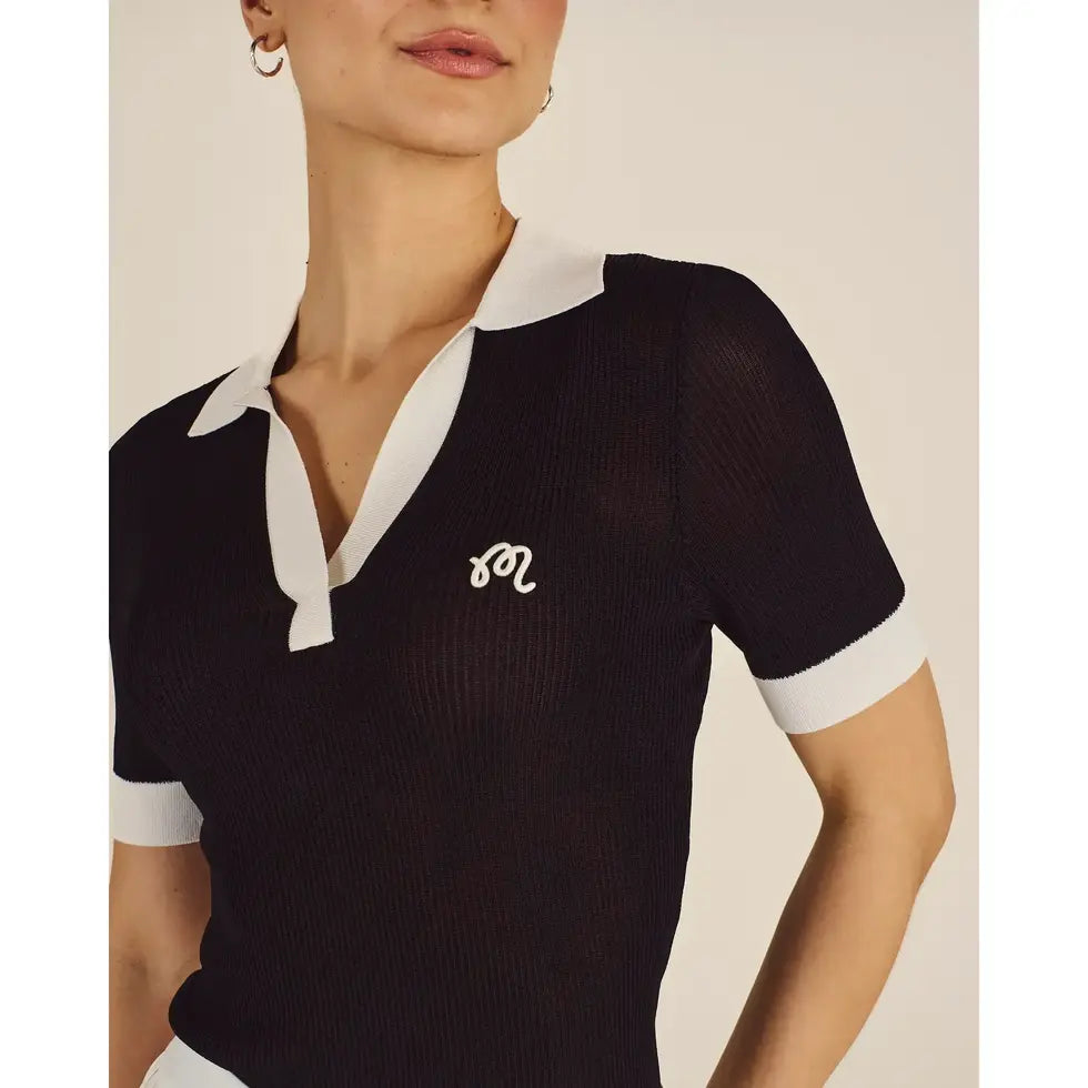 Malbon MELANY POLO - BLACK ONYX