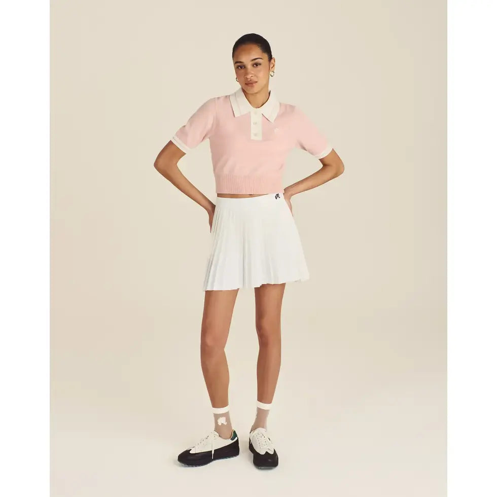 Malbon MIKAYLA KNIT CROPPED - DUSTY ROSE