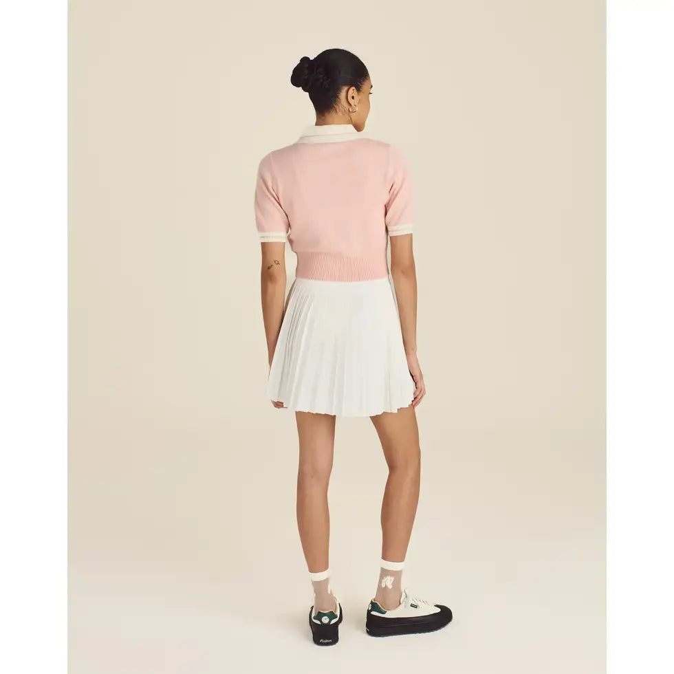Malbon MIKAYLA KNIT CROPPED - DUSTY ROSE