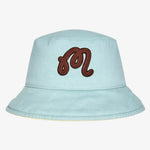 Malbon REVERSIBLE VELASCO BUCKET HAT - WAX YELLOW / SURF SPRAY