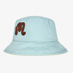 Malbon REVERSIBLE VELASCO BUCKET HAT - WAX YELLOW / SURF SPRAY