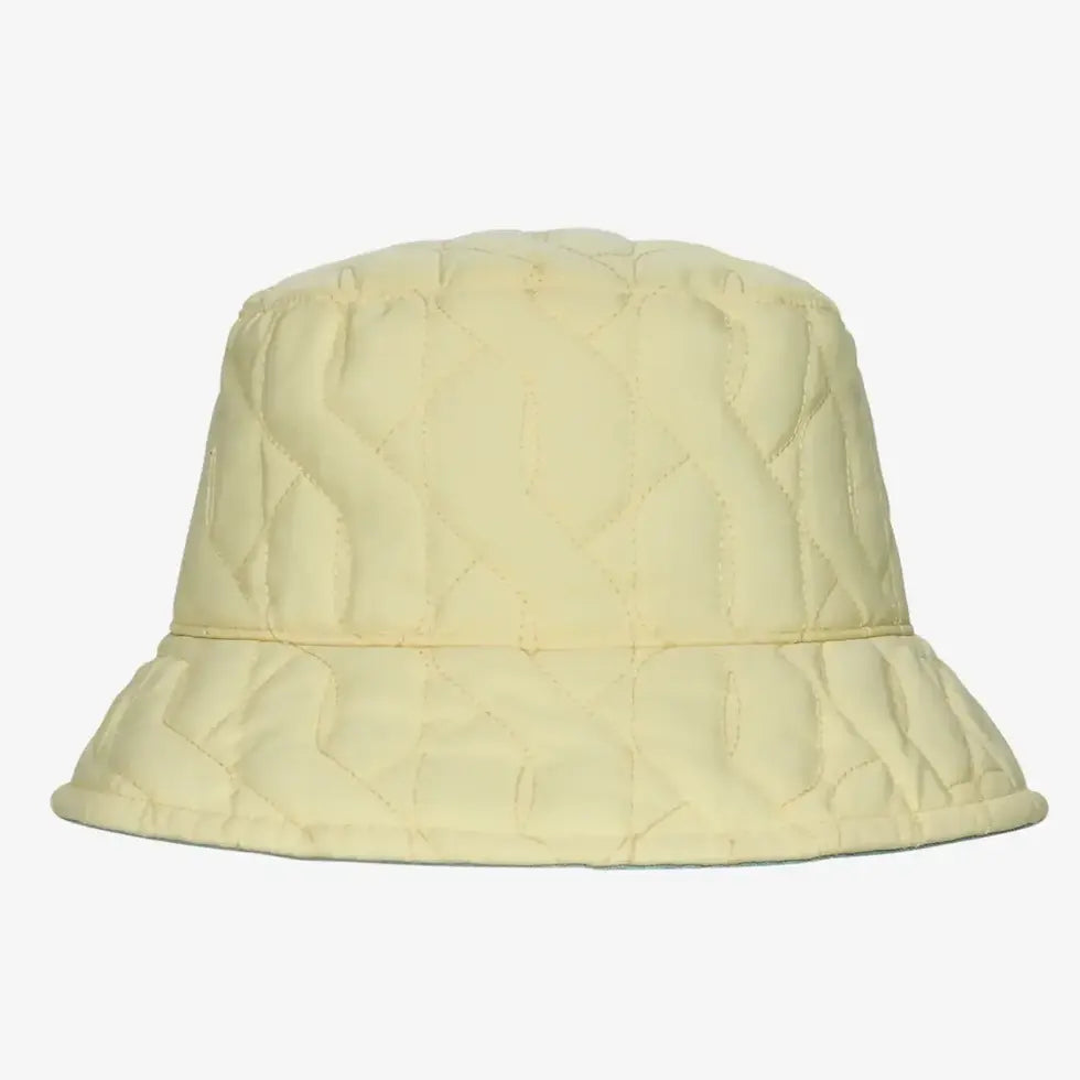 Malbon REVERSIBLE VELASCO BUCKET HAT - WAX YELLOW / SURF SPRAY
