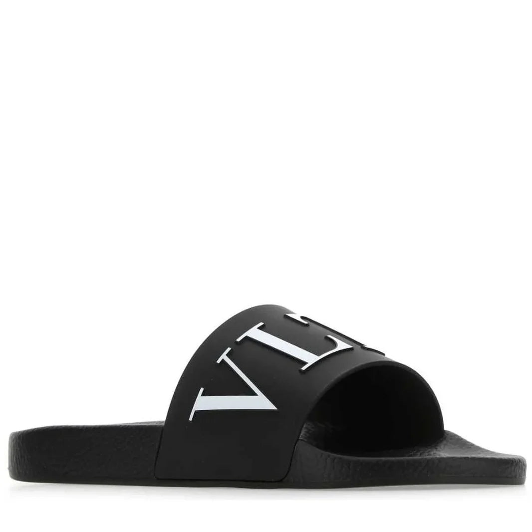 Valentino VLTN Logo Embossed Slip-On Slippers